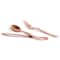 Rose Gold Hammered Plastic Cutlery Set by Celebrate It&#x2122;, 120ct.